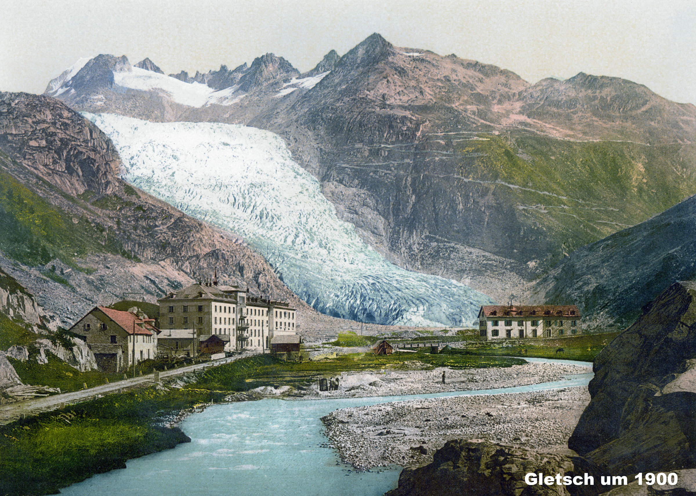 Gletch_und_Rhonegletscher_um_1900